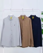 پيراهن آستين بلند شانلی كش مردانه 1111 - Image 2