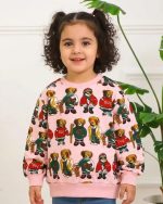 بلوز دورس آستين بلند KIDS چاپی بچگانه  1287 - Image 2