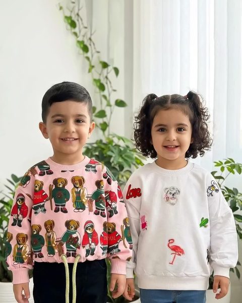 بلوز چاپی آستين بلند MATILDA بچگانه 1288