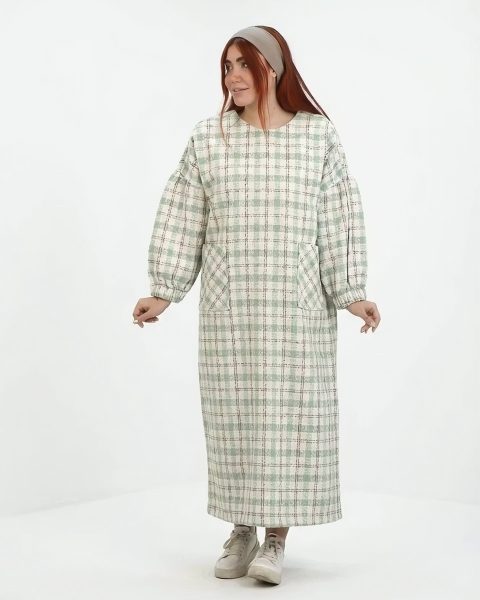 کفتان چهارخانه دوجیب زنانه 1299