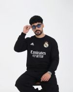 بلوز دورس دونخ یقه گرد مردانه رئال مادرید 1304