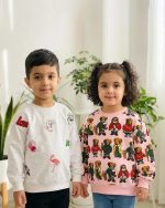بلوز دورس آستين بلند KIDS چاپی بچگانه  1287
