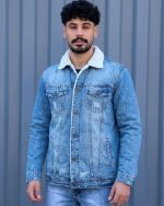 کت جین داخل خزدار  مردانه 1193 - Image 2