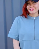 تی شرت دورس دو نخ زنانه ستاره  1156 - Image 9