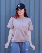 تی شرت دورس دو نخ زنانه ستاره  1156 - Image 4