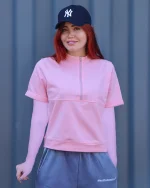 تی شرت دورس دو نخ زنانه ستاره  1156 - Image 2