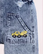 شلوار جین پیش بندی بچه گانه 1163 - Image 6