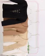 کراپ آستین بلند زنجیر دار زنانه 1168 - Image 4