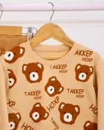 ست بلوز و شلوار پنبه‌ای خرسی بچگانه 1166 - Image 6