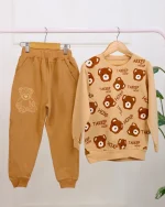 ست بلوز و شلوار پنبه‌ای خرسی بچگانه 1166 - Image 4