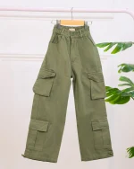 شلوار کارگو کتان بچگانه 1167 - Image 3