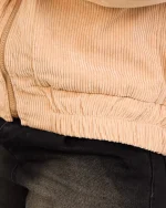 شکت مخمل کبریتی کلاه دار زنانه هانیه 1171 - Image 6