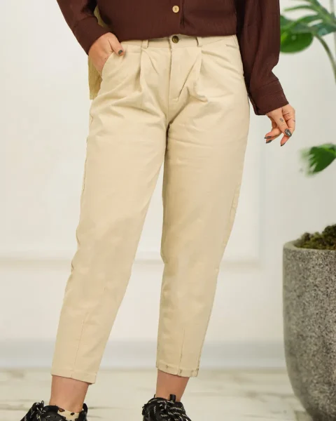 شلوار کتان مام استایل زنانه 1212