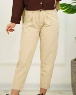 شلوار کتان مام استایل زنانه 1212 - Image 3