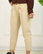 شلوار کتان مام استایل زنانه 1212 - Image 2