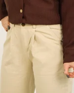 شلوار کتان مام استایل زنانه 1212 - Image 4