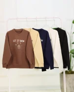 بلوز دورس یقه گرد چاپی آدم برفی 1173 - Image 8