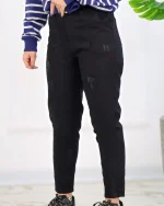 شلوار جين مام زنانه مشکی  1182 - Image 2