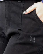 شلوار جين مام زنانه مشکی  1182 - Image 4