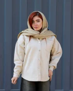 کت کتان لش تک جیب پایین هلال زنانه 1177 - Image 2