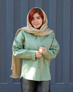 کت کتان لش تک جیب پایین هلال زنانه 1177 - Image 4