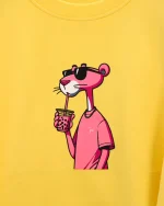 دورس طرح چاپی پلنگ صورتی 1179 - Image 2