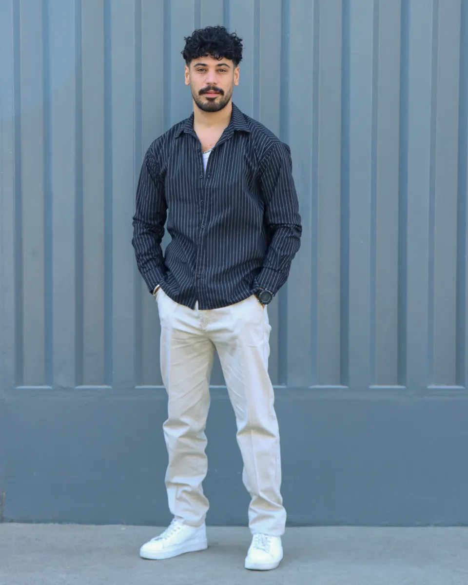 IMG_7107_10_11zon پیراهن آستین بلند قواره دار مردانه 1186 - Image 1