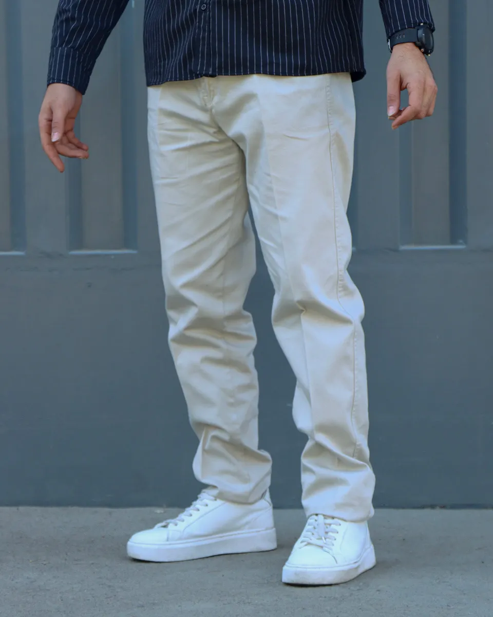 IMG_7110_13_11zon شلوار کتان کج راه کمربند دار مردانه 1189 - Image 1