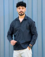 پیراهن آستین بلند قواره دار مردانه 1186 - Image 2