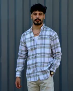 پیراهن چهارخانه  مردانه 1187 - Image 13