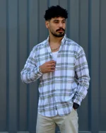 پیراهن چهارخانه  مردانه 1187 - Image 12