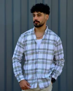 پیراهن چهارخانه  مردانه 1187