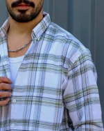 پیراهن چهارخانه  مردانه 1187 - Image 11