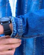 کت جین داخل خزدار  مردانه 1193 - Image 4