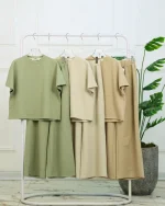 ست تی شرت و شلوار ژاکارد زنانه کیمیا 1200 - Image 6