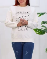 بلوز دورس یقه گرد زنانه 1201 - Image 5