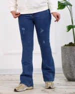 شلوار جين بوت كات زنانه 1202 - Image 2