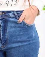 شلوار جين بوت كات زنانه 1202 - Image 6