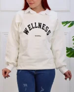 بلوز دورس  BLACK & WITE  قواره دار 1203 - Image 2