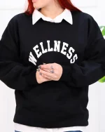 بلوز دورس  BLACK & WITE  قواره دار 1203 - Image 9