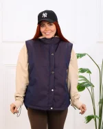 پافر موجی کتان دورو زنانه 1205