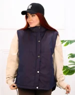 پافر موجی کتان دورو زنانه 1205 - Image 3