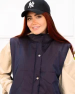 پافر موجی کتان دورو زنانه 1205 - Image 4