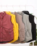 پافر موجی کتان دورو زنانه 1205 - Image 2