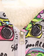 کاپشن بارانی بچه‌گانه آستردار ۱۲۱۳ - Image 3