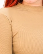 کراپ آستین بلند پایین بندی زنانه 1207 - Image 5