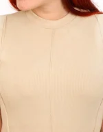 بادی دوخت دار آستین کوتاه زنانه 1209 - Image 7