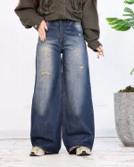 شلوار جین فول بگ زنانه 1218