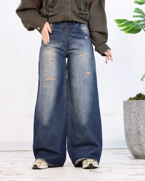 شلوار جین فول بگ زنانه 1218