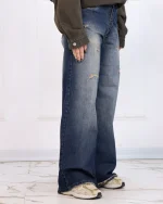 شلوار جین فول بگ زنانه 1218 - Image 2